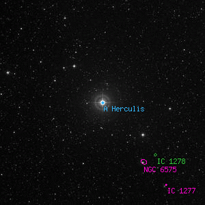 DSS image of A Herculis