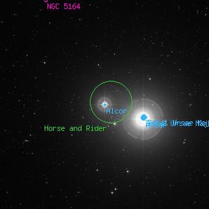 DSS image of Alcor
