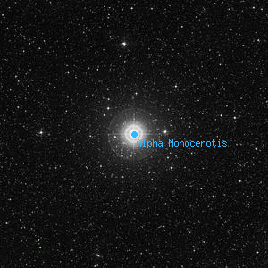 DSS image of Alpha Monocerotis