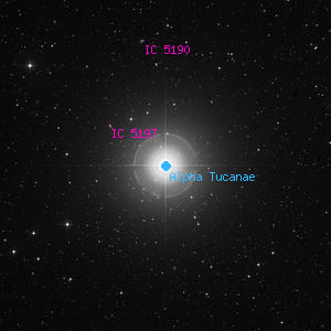DSS image of Alpha Tucanae