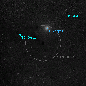 DSS image of Barnard 231