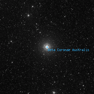 DSS image of Beta Coronae Australis