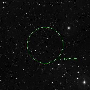 DSS image of C 0524+070