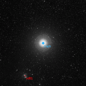 DSS image of Caph