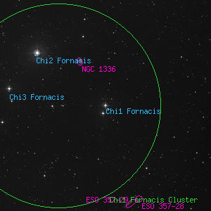 DSS image of Chi1 Fornacis