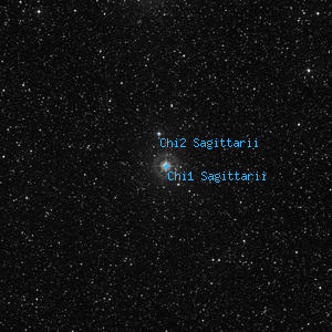 DSS image of Chi1 Sagittarii