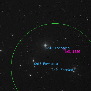 DSS image of Chi2 Fornacis