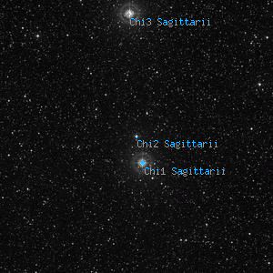 DSS image of Chi2 Sagittarii
