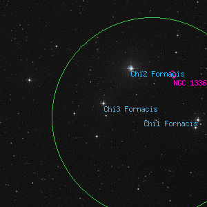 DSS image of Chi3 Fornacis