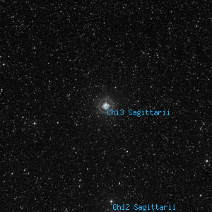 DSS image of Chi3 Sagittarii