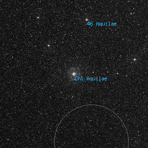 DSS image of Chi Aquilae