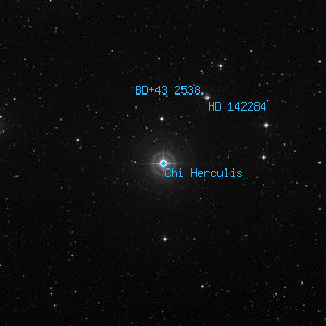 DSS image of Chi Herculis