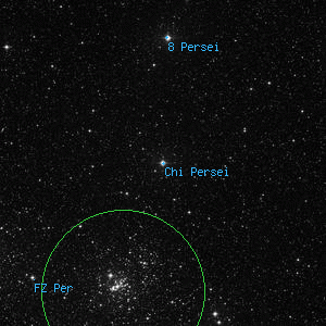 DSS image of Chi Persei