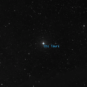 DSS image of Chi Tauri