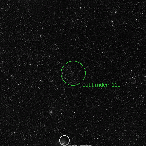 DSS image of Collinder 115