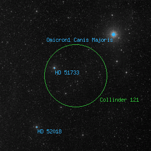 DSS image of Collinder 121