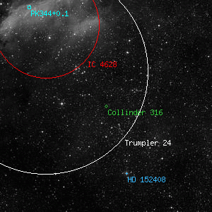 DSS image of Collinder 316
