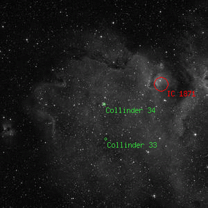 DSS image of Collinder 34