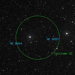 DSS image of Collinder 62