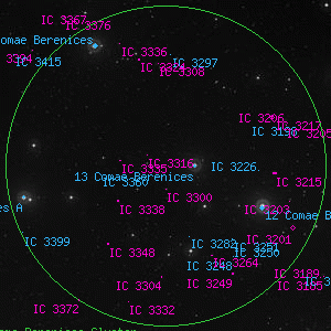 DSS image of Coma Berenices Cluster