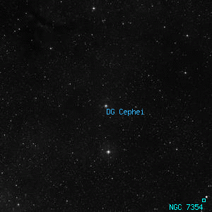 DSS image of DG Cephei