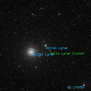 DSS image of Delta1 Lyrae