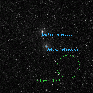 DSS image of Delta1 Telescopii
