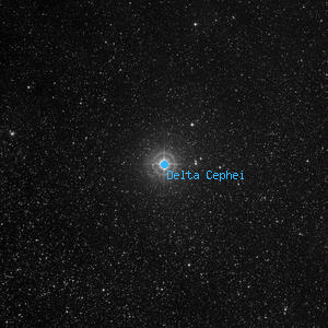 DSS image of Delta Cephei