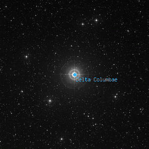 DSS image of Delta Columbae