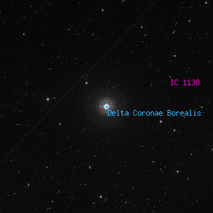 DSS image of Delta Coronae Borealis