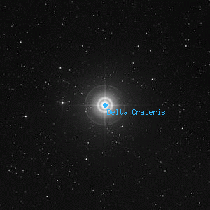 DSS image of Delta Crateris