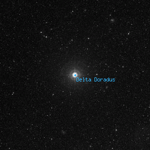 DSS image of Delta Doradus