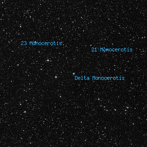 DSS image of Delta Monocerotis