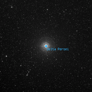 DSS image of Delta Persei