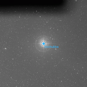 DSS image of Dschubba