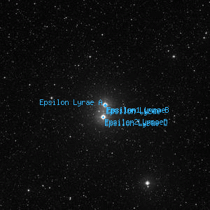 DSS image of Epsilon Lyrae A