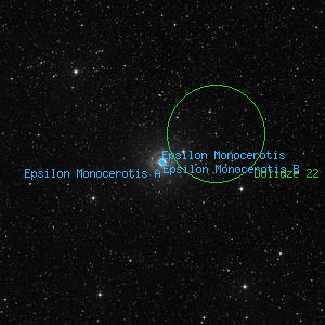 DSS image of Epsilon Monocerotis A