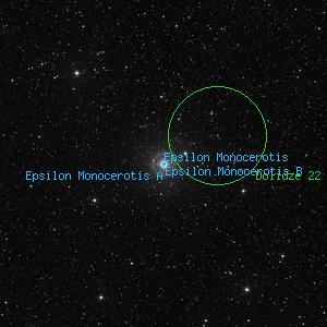 DSS image of Epsilon Monocerotis B