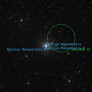 DSS image of Epsilon Monocerotis