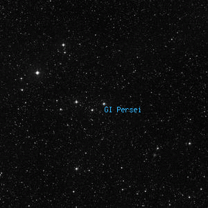 DSS image of GI Persei
