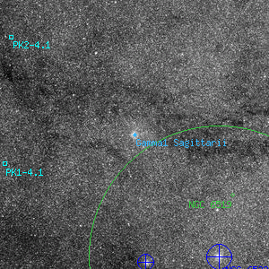 DSS image of Gamma1 Sagittarii