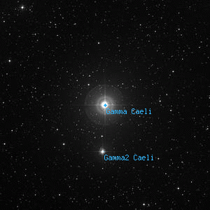 DSS image of Gamma Caeli