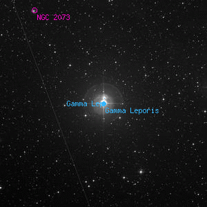 DSS image of Gamma Leporis