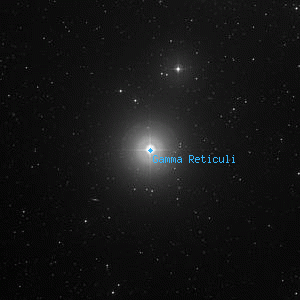 DSS image of Gamma Reticuli