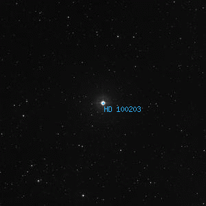 DSS image of HD 100203