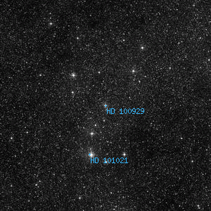 DSS image of HD 100929