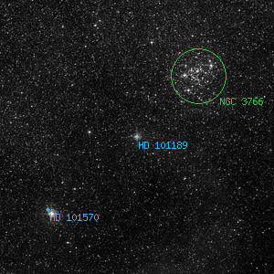 DSS image of HD 101189