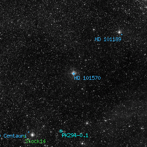 DSS image of HD 101570