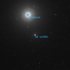 DSS image of HD 102590