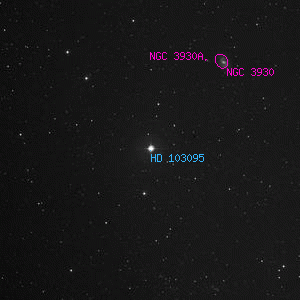 DSS image of HD 103095